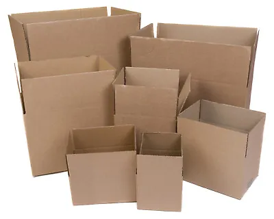 Cardboard Boxes - Single Wall Packing Cartons Storage Removals Mailing Post Box • £8.82