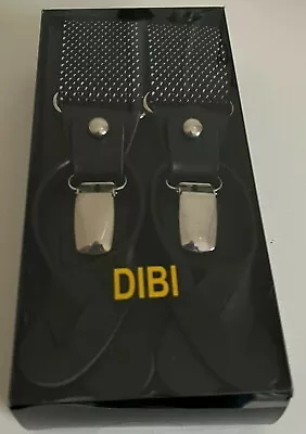 DIBI Mens NIB Suspenders/ Braces Button On And Clip On Feature • $10