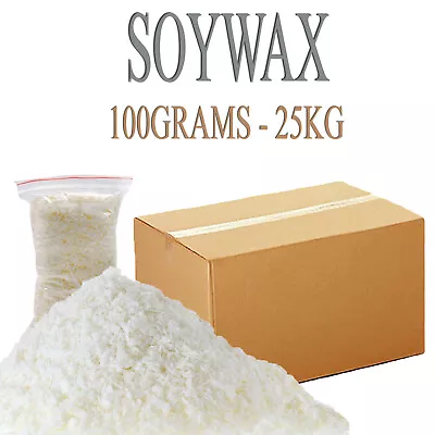 Soy Wax/Soya 100% Pure Candle Making Wax Natural Flakes Clean Burning WHITE UK • £3.29