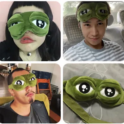 $3.29 • Buy 3D Frog Eye Mask Sleep Soft Padded Shade Cover Rest Relax Blindfold Cute
