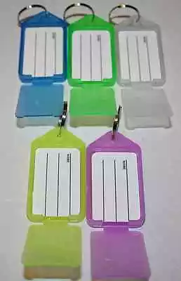 £4.69 • Buy Large Key Ring Fobs Keyring Tags ID Name Card Label -1,5, 10, 20, 50, 100, 200