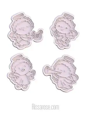 Music Angel Theme Cookie Cutter Stamp • £9.27