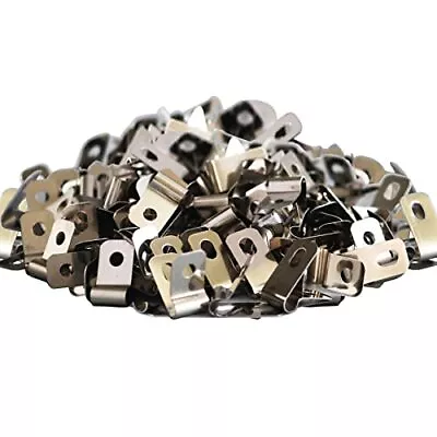 100 Pcs Fence Wire Clamps Stainless Steel Wire Clips Mount Welded Wire To Vi... • $14.65