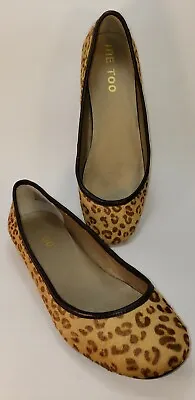 Me Too Linda Women's Flats Size 8M Leopard Pattern On Hair Good Insoles Classics • $29.11