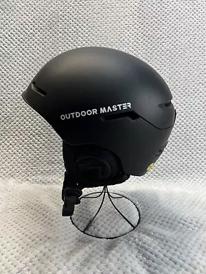 Outdoor Master MIPS Mens Size Large Flat Black Ski Snowboard Skate Helmet Good • $24.10