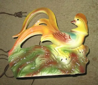 Vintage Maddux Of California Bird Of Paradise TV Lamp • $19.95