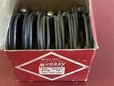 Nos Vintage Murray Double Wire Grip  Band Screw Hose Clamp  Fits  1  1/2  Hose • $44.99