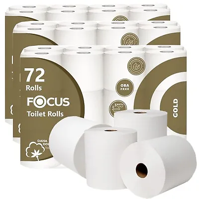 72 Toilet Rolls Toilet Paper Toilet Tissue Quilted 3 Ply/ 2 Ply Luxury Soft • £17.99