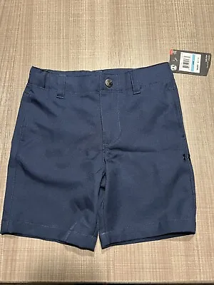 $25 • Buy NWT Under Armour Navy Shorts Size 24 Months Toddler