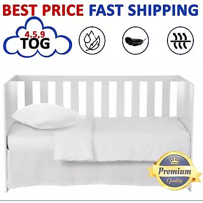 Modern Baby Toddler Duvet Quilt And Pillow Cot Bed Set 4.5 7.5 And 9 TOG • £6.49