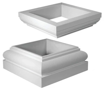 $128.20 • Buy Cap & Base For Square NON Tapered Column Shaft - FiberGlass (Choose Size)