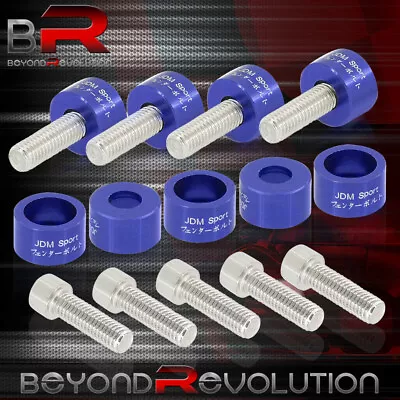 For Acura Honda JDM Blue 8MM Engine Header Cup Bolts Washers Kit • $17.99