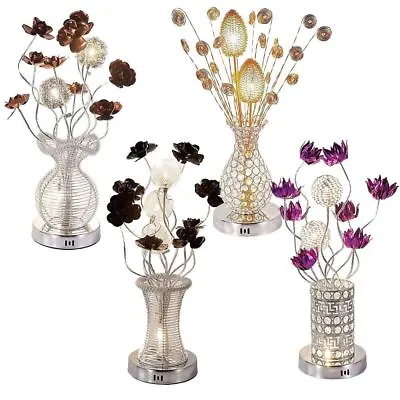 £36.95 • Buy Large Modern Aluminium Flower Vase Floor Table Lamp Light Stem Flowers Led Lamps