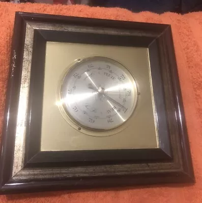 Vintage Wall Barometer Brass And Wood Frame - Made In Germany - No Res • £4