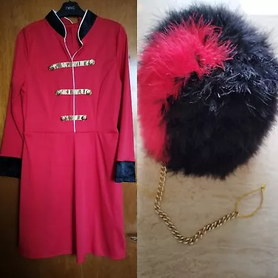 £45 • Buy Royal Guard Bearskin Beefeater Costume Outfit Coronation Ladies 10 12 Hat Dress