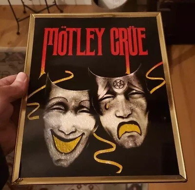 Very Rare Motley Crue Framed Foil Carnival Mirror Fair Prize Theatre Of Pain  • $75