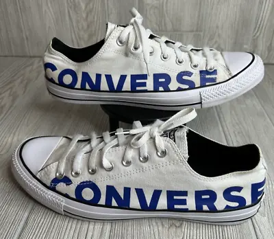 Converse All Star Wordmark 2.0 Mens Sz 12  White Canvas Low Top Shoes Taylor • $33.95