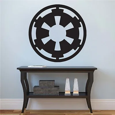 Imperial Logo Wall Decal Star Wars Wall Vinyl Dark Side Logo Wall Sticker G65 • $99