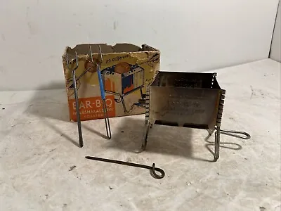 ANTIQUE  ANGELUS CAMPFIRE  BAR-B-Q MARSHMALLOW TOASTER. 1920s W/ORIG BOX • $37.50