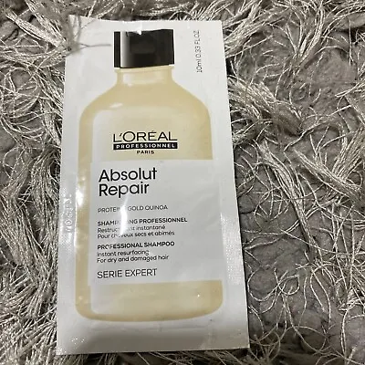 £4.95 • Buy L'Oreal Professionnel Serie Expert Absolut Repair Shampoo - 10ml Sachet New