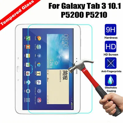 Samsung Galaxy Tab 3 P5200 P5210 S3 Tab A Tempered Glass Screen Protector Shield • $13.60