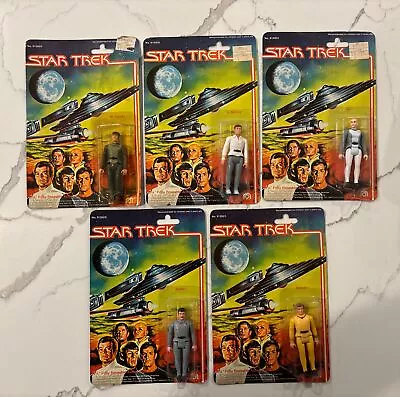 1979 MEGO STAR TREK ACTION FIGURE  Lot Llia Decker Scotty Dr McCoy Mr Spock • $150