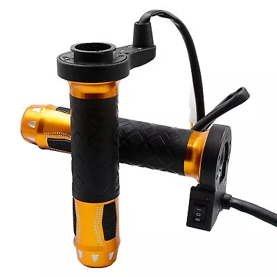 2X 7/8  22Mm 12V Electric Heated Hand Grips Heating Handle Gold For Motorcycle D • $26.63