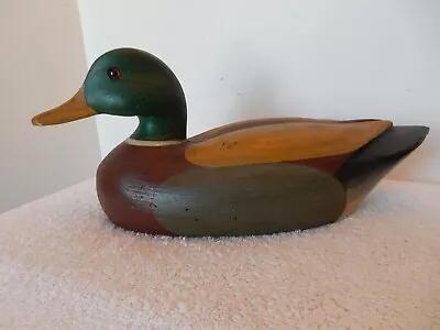 Vintage MALLARD Drake Duck Decoy With Rattle From Berlin Maryland Eastern Shore • $122