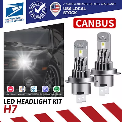 H7 LED Headlight Bulb Kit Beam 120W 22000LM Bright Canbus For Audi A4 Quattro • $24.99