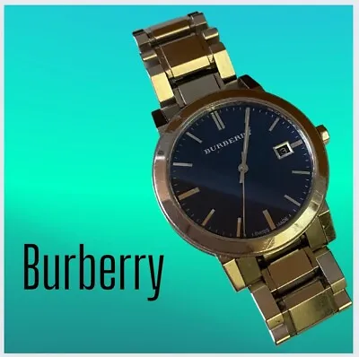 Burberry Mens Watch BU9031 Blue Sapphire Crystal • $100