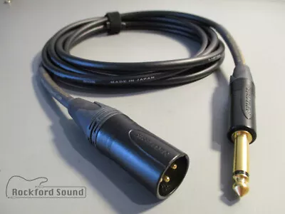 Canare L-2T2S  | Gold XLR Male To 1/4  TS | Unbalanced Interconnect • $43.99