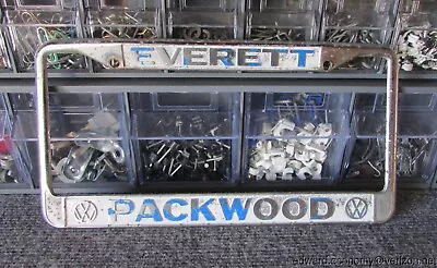 Packwood VW Vintage Everett Volkswagen License Plate Frame • $65