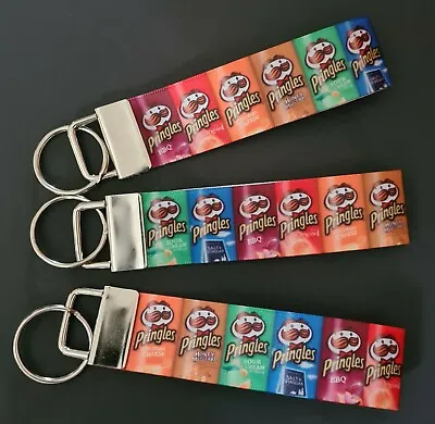 £3.75 • Buy Pringles Style Crisps Can Flavours Food Keyring Key Fob Handmade Fun Gift