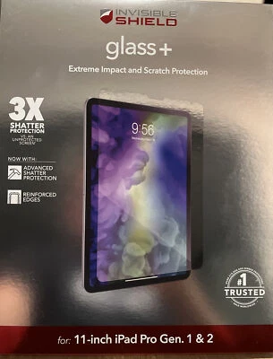 $16.99 • Buy Zagg Invisible Shield Glass + Shield For IPad Pro 11  Gen. 1 & 2  New #X
