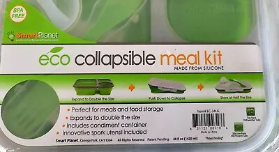 Eco Collapsible Meal Kit Lunch Snack Dinner Smart Planet NEW Bpa Free       ! • $8