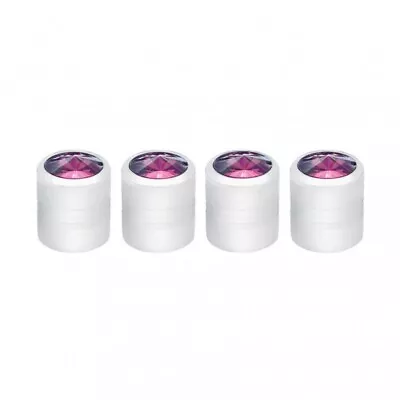 Car Truck Purple Deluxe Swarovski Diamond Style Valve Stem Tire Caps Set Of 4 • $27.92