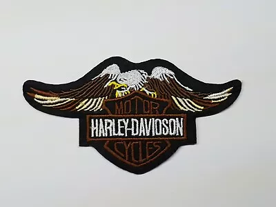 HARLEY DAVIDSON Iron On Or Sew On Biker Patch Motorcycles Eagle Badge Shield • $7.99