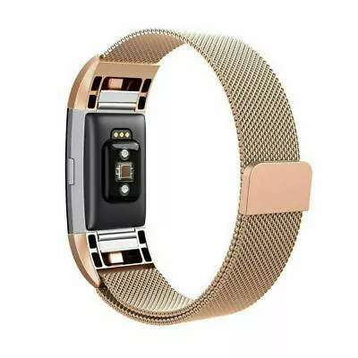 Strap Replacement Milanese Band Metal Stainless Steel Magnet For Fitbit Charge 2 • $9.49