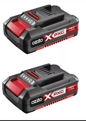 2 X Ozito 2ah Batteries 18v. **GENUINE**. Brand New Genuine PXC 2.0ah • $79.99