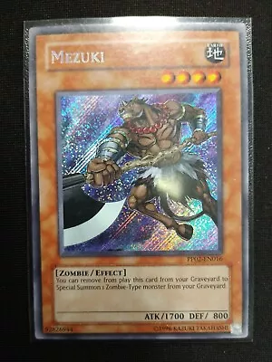 Near Mint Yugioh Mezuki PP02-EN016 Secret Rare • $15