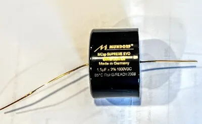 Mundorf MCap Supreme EVO Silver Gold Oil Capacitor 1.5uf 1.5 Uf 1000VDC • $72.95