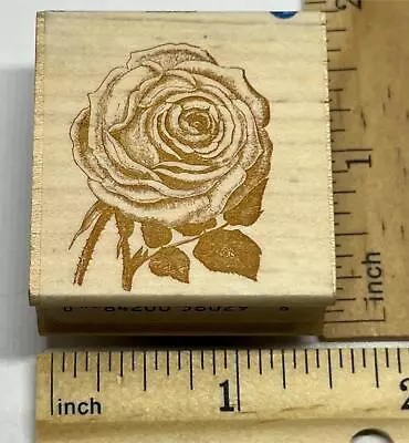 Anna Griffin Rose Flower Mounted Rubber Stamp All Night Media 580D07 • $7.95