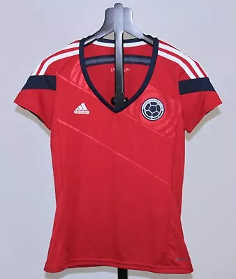 Colombia National Team Womens Away Football Shirt 14/15 Size S Adidas • £13.49