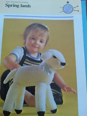 Spring Lamb Stuffed Toy Knitting Pattern • £0.89