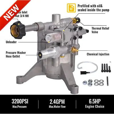 High Power Pressure Washer Pump Vertical Shaft Fits Honda GCV Briggs Tacklife • $103.02