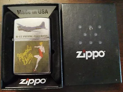 Zippo B-17 Flying Fortress Memphis Bell Lighter Unstruck New In Original Box • $44.99