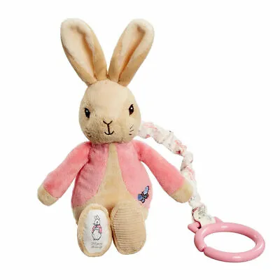 £13.49 • Buy Beatrix Potter Peter Rabbit Flopsy Jiggle Attachable Baby Soft Toy Pram Activity