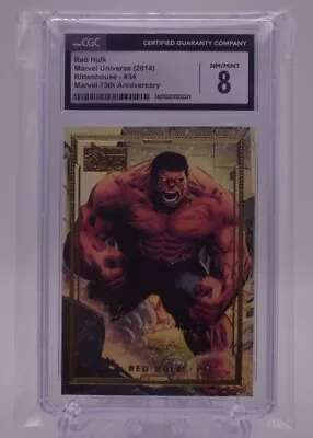 Red Hulk #34 Rittenhouse 2014 Marvel 75th Gold Border CGC Graded 8 • $399.99