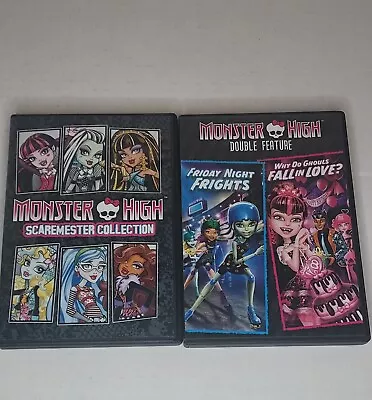 Monster High: Double Feature Friday Night Frights &WDG Fall In Love DVD • $10.99