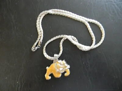 Us Marines Usmc Bulldog   Devil Dog  Pendant Stainless Steel Chain Necklace  • $49.50